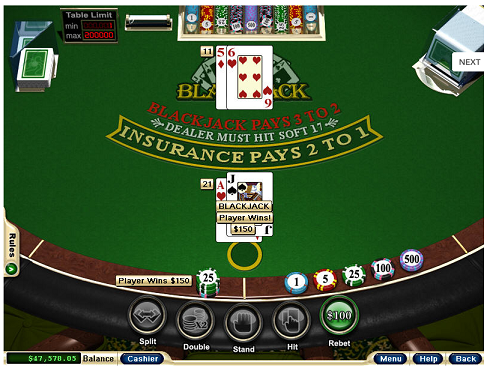 WinPalace Blackjack