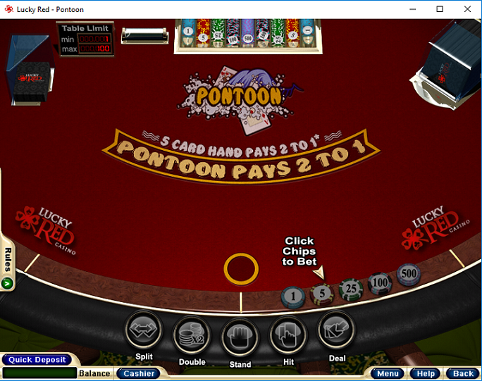 Pontoon Blackjack Table