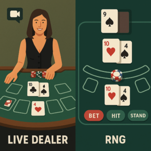 RNG Blackjack vs Live Dealer Blackjack